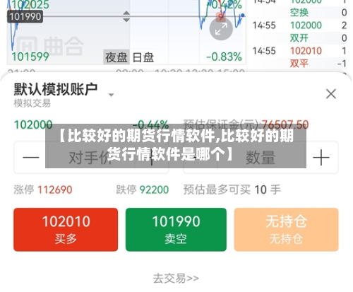 【比较好的期货行情软件,比较好的期货行情软件是哪个】