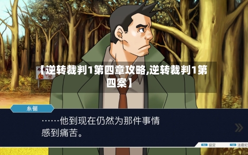 【逆转裁判1第四章攻略,逆转裁判1第四案】