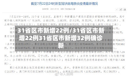 31省区市新增22例/31省区市新增22例31省区市新增32例确诊新