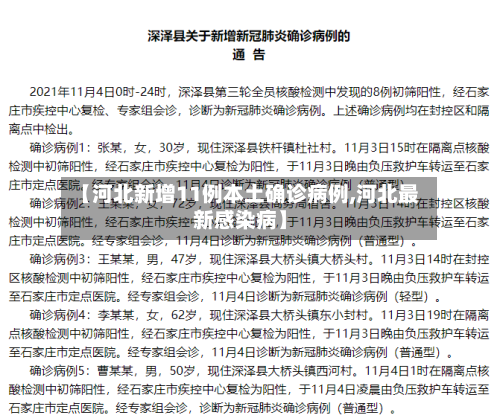 【河北新增11例本土确诊病例,河北最新感染病】-第2张图片