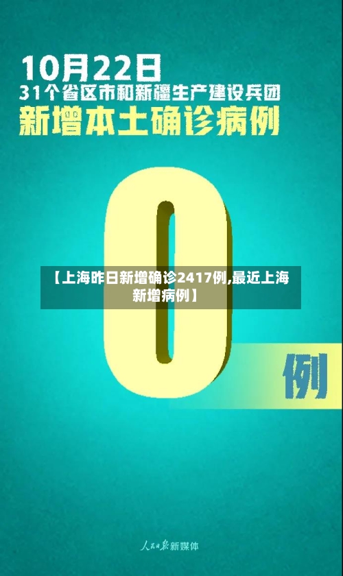 【上海昨日新增确诊2417例,最近上海新增病例】