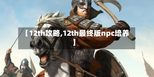 【12th攻略,12th最终版npc培养】
