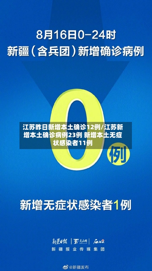 江苏昨日新增本土确诊12例/江苏新增本土确诊病例23例 新增本土无症状感染者11例-第2张图片