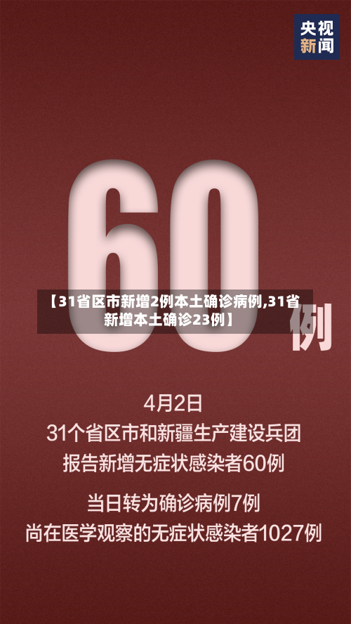 【31省区市新增2例本土确诊病例,31省新增本土确诊23例】-第2张图片