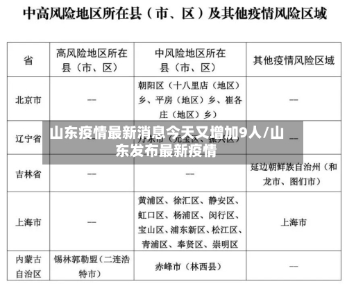 山东疫情最新消息今天又增加9人/山东发布最新疫情-第2张图片