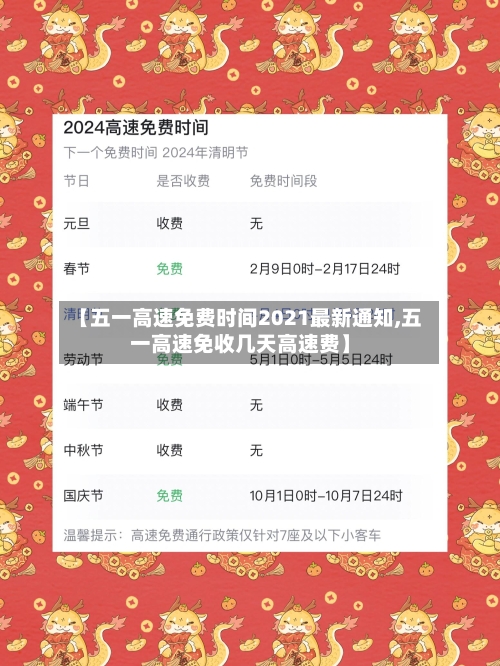【五一高速免费时间2021最新通知,五一高速免收几天高速费】-第2张图片