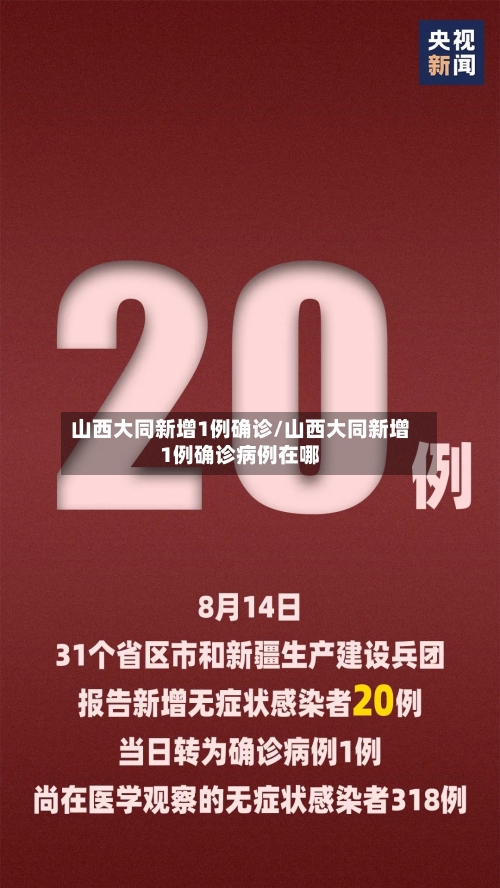 山西大同新增1例确诊/山西大同新增1例确诊病例在哪-第2张图片