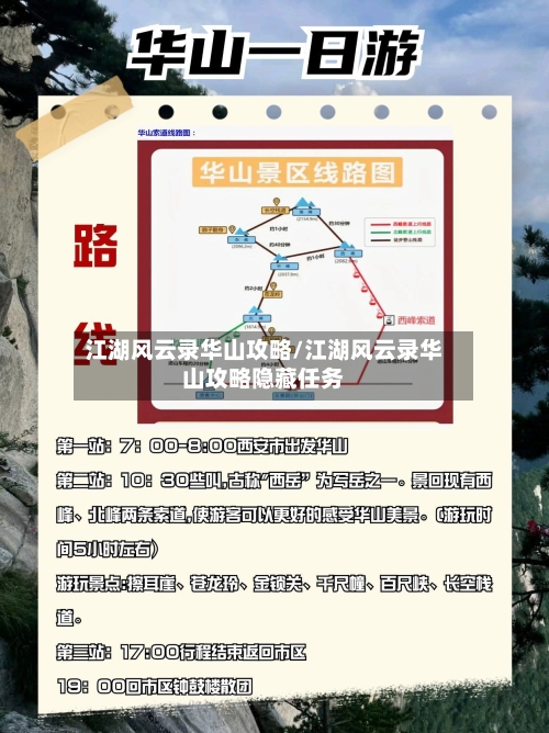 江湖风云录华山攻略/江湖风云录华山攻略隐藏任务