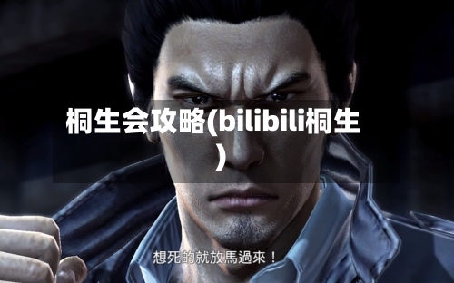 桐生会攻略(bilibili桐生)-第2张图片