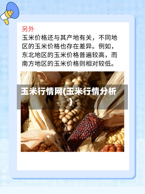 玉米行情网(玉米行情分析)