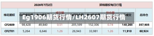 Eg1906期货行情/LH2607期货行情-第2张图片