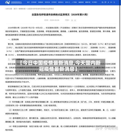 【今日中国疫情最新消息,今天国内新冠疫情最新消息】
