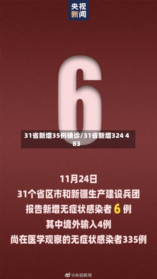 31省新增35例确诊/31省新增324 483