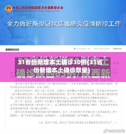 31省份新增本土确诊30例(31省份新增本土确诊数量)