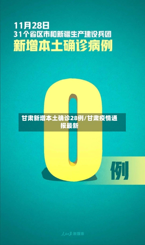甘肃新增本土确诊28例/甘肃疫情通报最新
