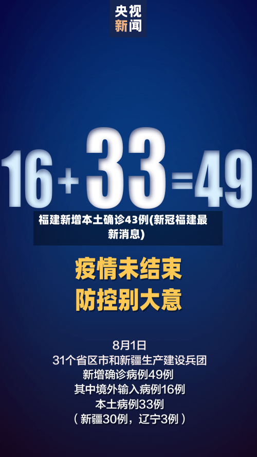 福建新增本土确诊43例(新冠福建最新消息)-第2张图片