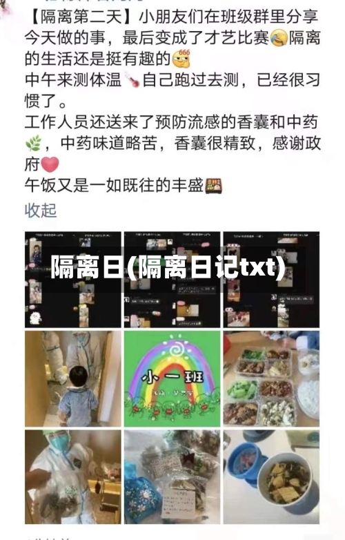隔离日(隔离日记txt)