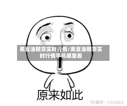 美豆油期货实时行情/美豆油期货实时行情手机哪里看-第3张图片