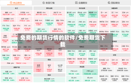 免费的期货行情的软件/免费期货下载-第3张图片
