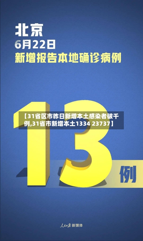 【31省区市昨日新增本土感染者破千例,31省市新增本土1334 23737】-第2张图片