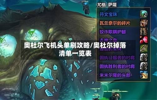 奥杜尔飞机头单刷攻略/奥杜尔掉落清单一览表