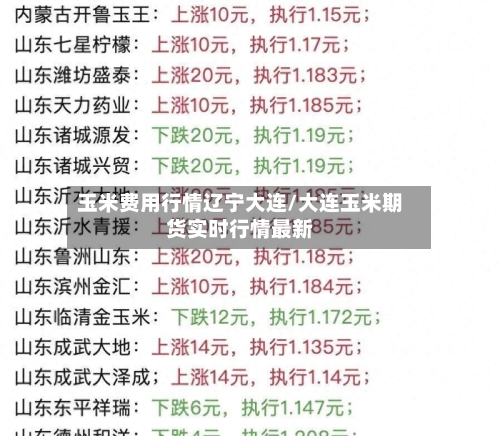 玉米费用行情辽宁大连/大连玉米期货实时行情最新