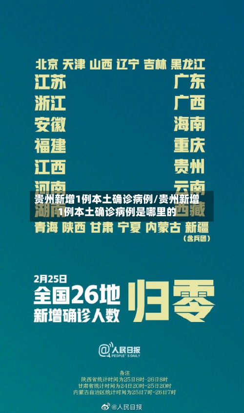 贵州新增1例本土确诊病例/贵州新增1例本土确诊病例是哪里的-第2张图片