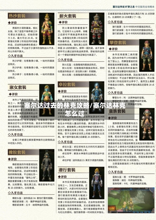 塞尔达过去的林克攻略/塞尔达林克怎么过-第2张图片