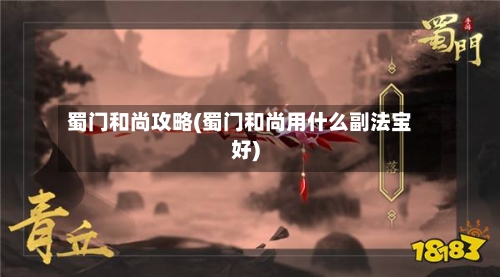 蜀门和尚攻略(蜀门和尚用什么副法宝好)