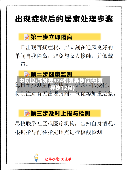 中疾控:新发现924例变异株(新冠变异株12月)-第2张图片