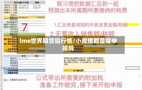 lme世界期货铅行情/小规模都是零申报吗