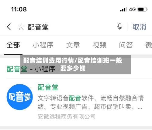 配音培训费用行情/配音培训班一般要多少钱
