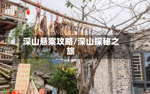 深山悬案攻略/深山探秘之旅