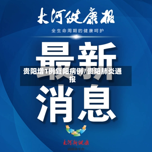 贵阳增1例复阳病例/贵阳肺炎通报-第2张图片