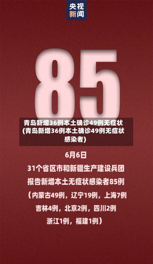 青岛新增36例本土确诊49例无症状(青岛新增36例本土确诊49例无症状感染者)-第3张图片