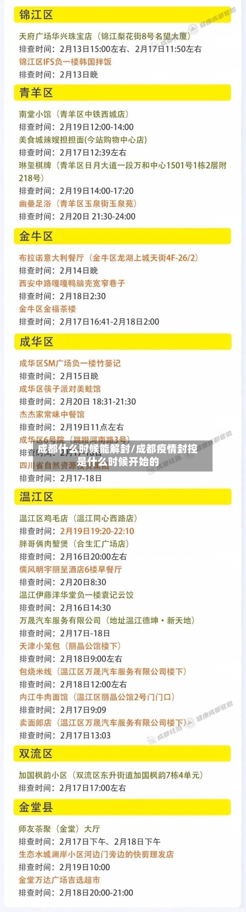 成都什么时候能解封/成都疫情封控是什么时候开始的