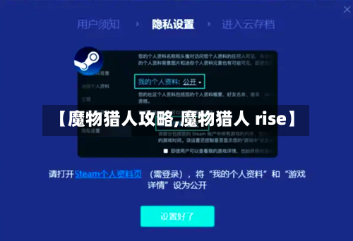【魔物猎人攻略,魔物猎人 rise】-第3张图片