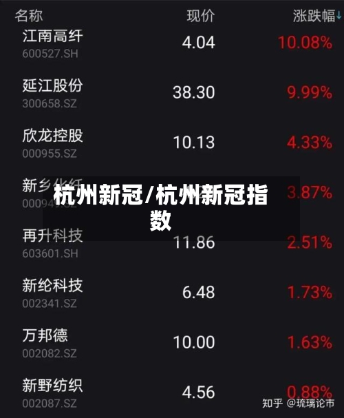 杭州新冠/杭州新冠指数