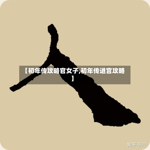 【初年传攻略官女子,初年传进宫攻略】