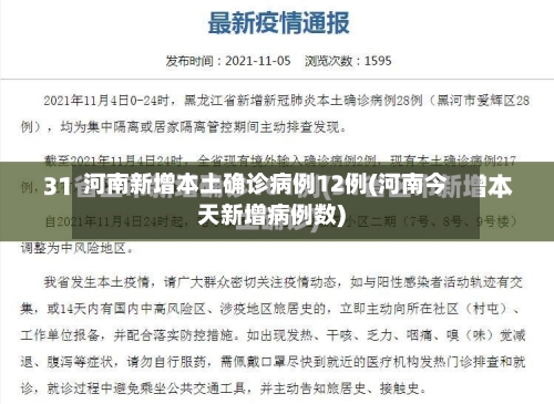 河南新增本土确诊病例12例(河南今天新增病例数)