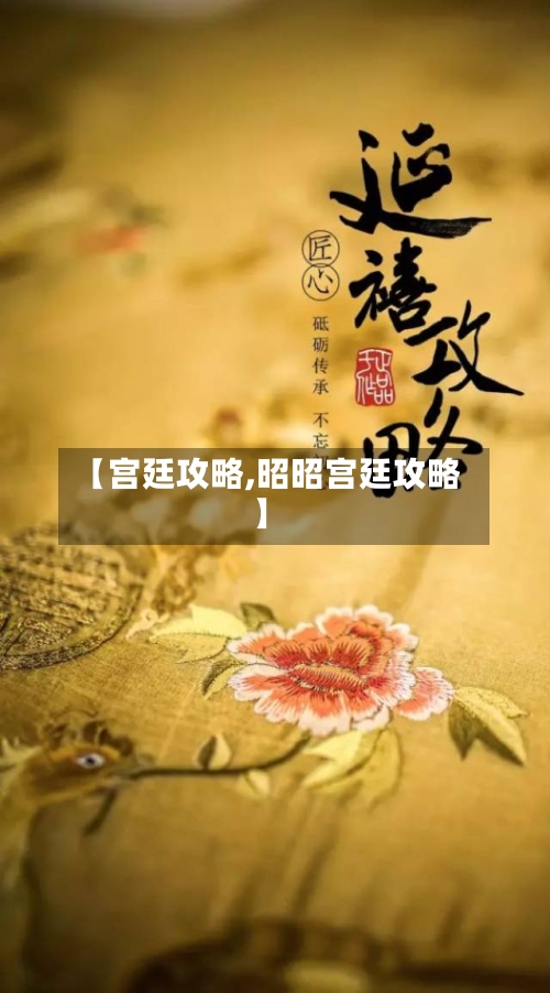 【宫廷攻略,昭昭宫廷攻略】-第2张图片