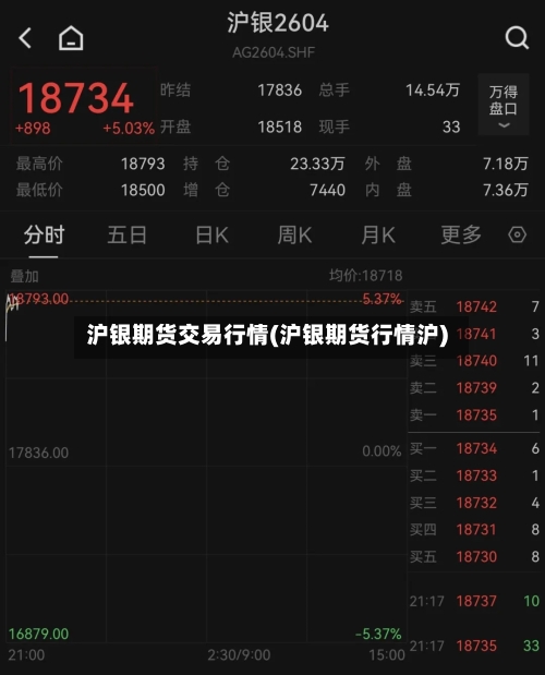 沪银期货交易行情(沪银期货行情沪)