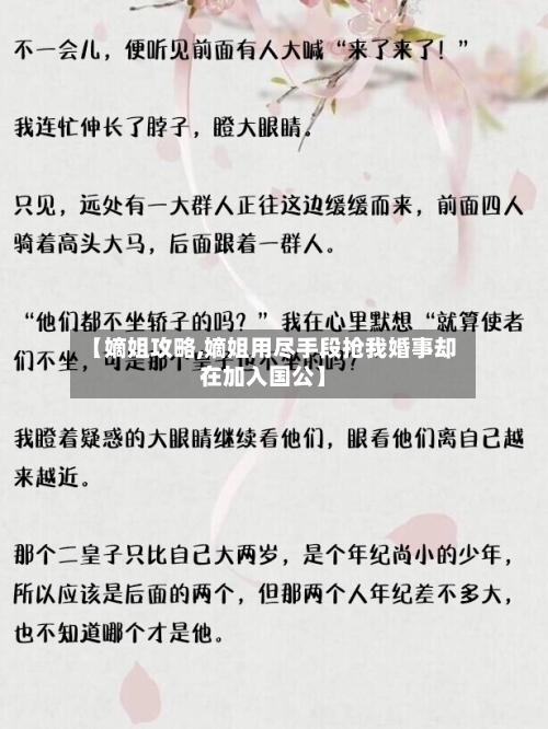 【嫡姐攻略,嫡姐用尽手段抢我婚事却在加入国公】