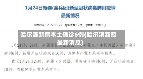 哈尔滨新增本土确诊6例(哈尔滨新冠最新消息)-第2张图片