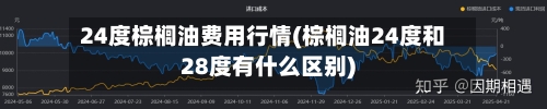 24度棕榈油费用行情(棕榈油24度和28度有什么区别)