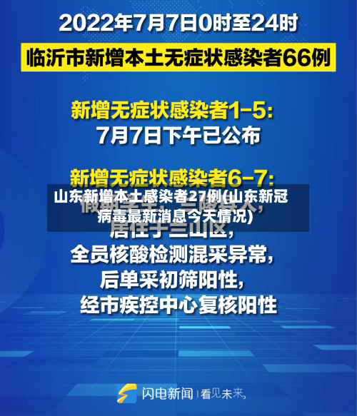 山东新增本土感染者27例(山东新冠病毒最新消息今天情况)-第3张图片