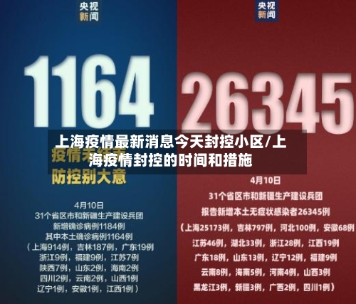 上海疫情最新消息今天封控小区/上海疫情封控的时间和措施-第1张图片