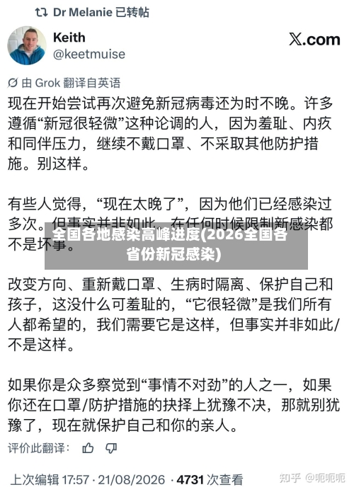 全国各地感染高峰进度(2026全国各省份新冠感染)