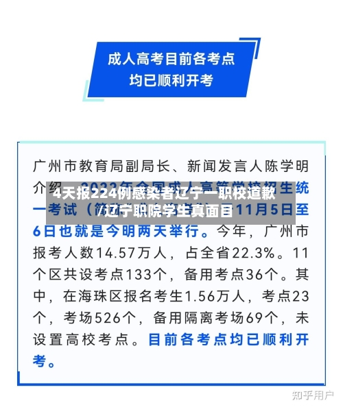 4天报224例感染者辽宁一职校道歉/辽宁职院学生真面目