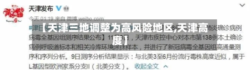 【天津三地调整为高风险地区,天津高度】
